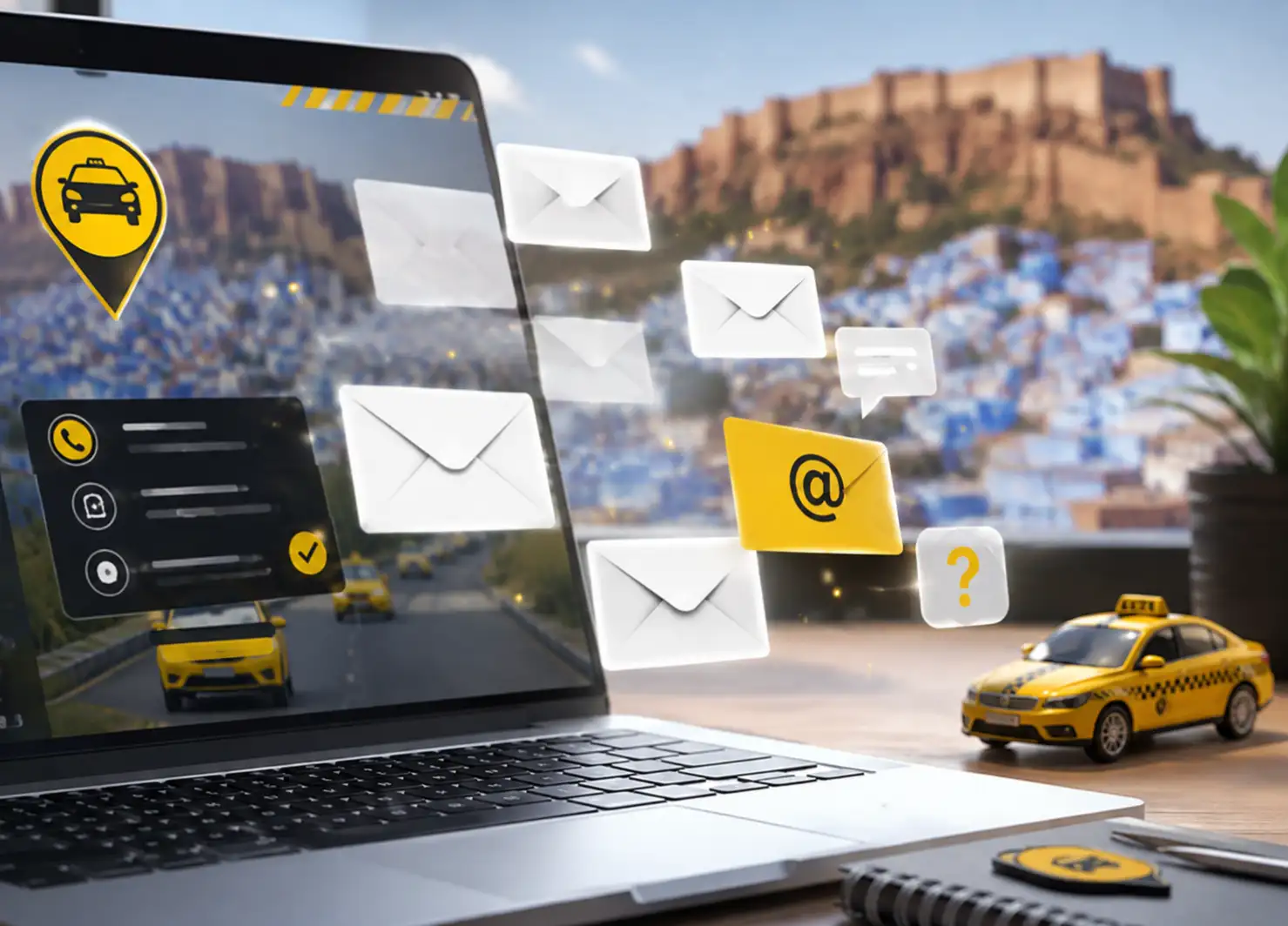 Blue City Cab taxi booking and enquiry support