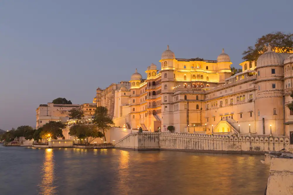 Udaipur lake and palace view in Rajasthan